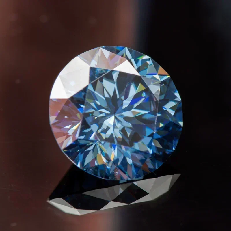 Moissanite Stones Natural Colour Royal Blue Sakura cutting VVS1 with GRA Certificate Gemstone Charms Jewelry Making Materials