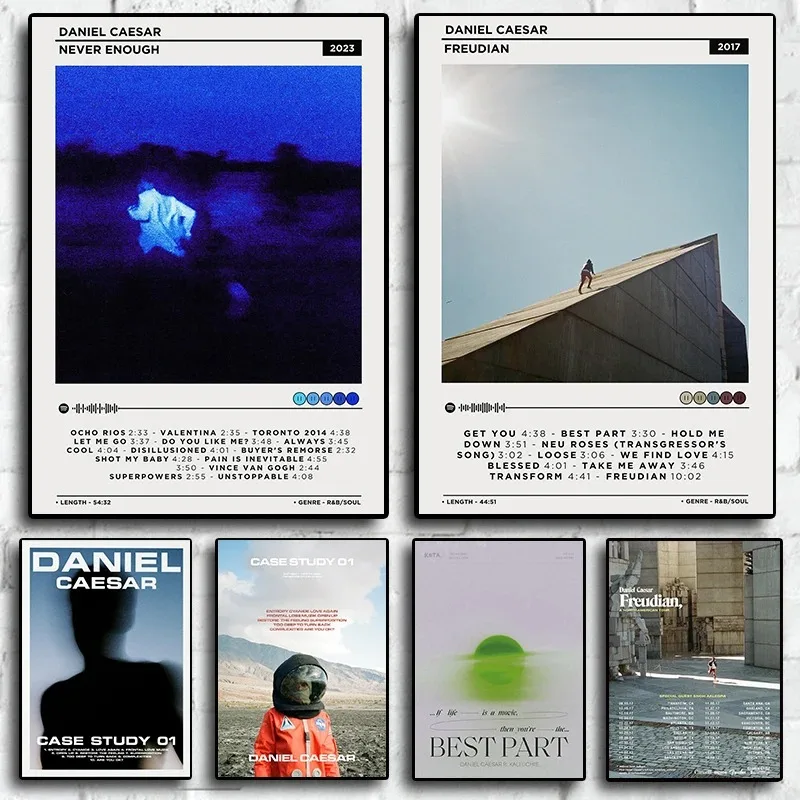 Музыкальный альбом Daniel Cesare, холст с принтом, без рамы, классический стиль, абстрактная живопись для домашнего декора