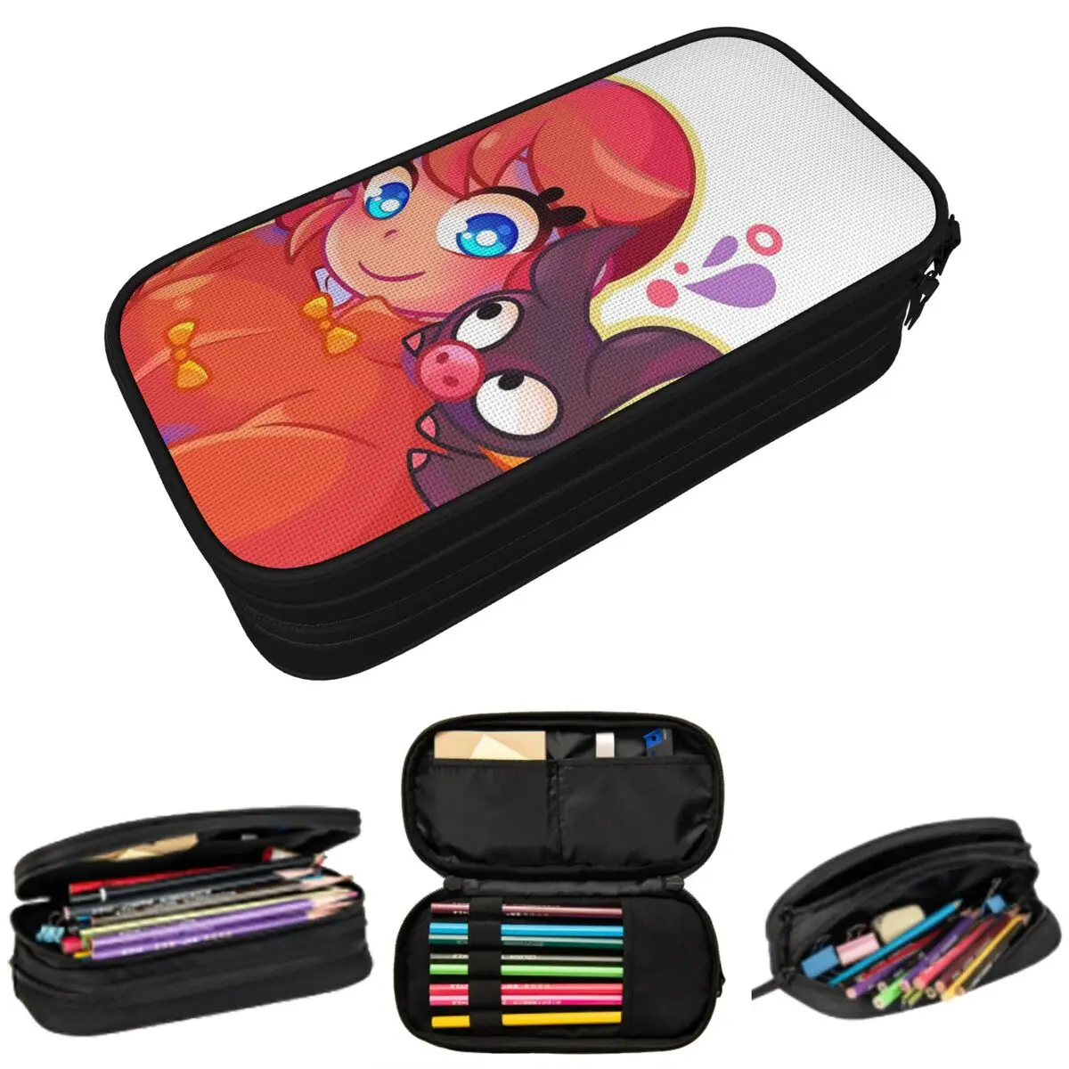 

Ranma 1/2 Saotome Pig Girls Pencil Cases Large Storage Pen Bags Pen Box Pencil Pouch For Boys Girls Students Stationery School