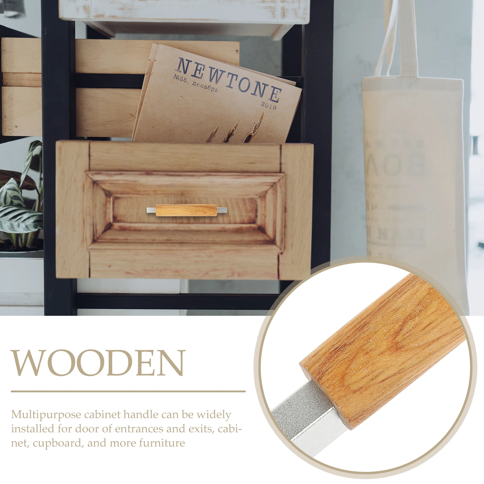 

Wooden Aluminum Cabinet Door H Kitchen Drawer Pulls Hardware Long Dresser Classic Color Practical Strong Load