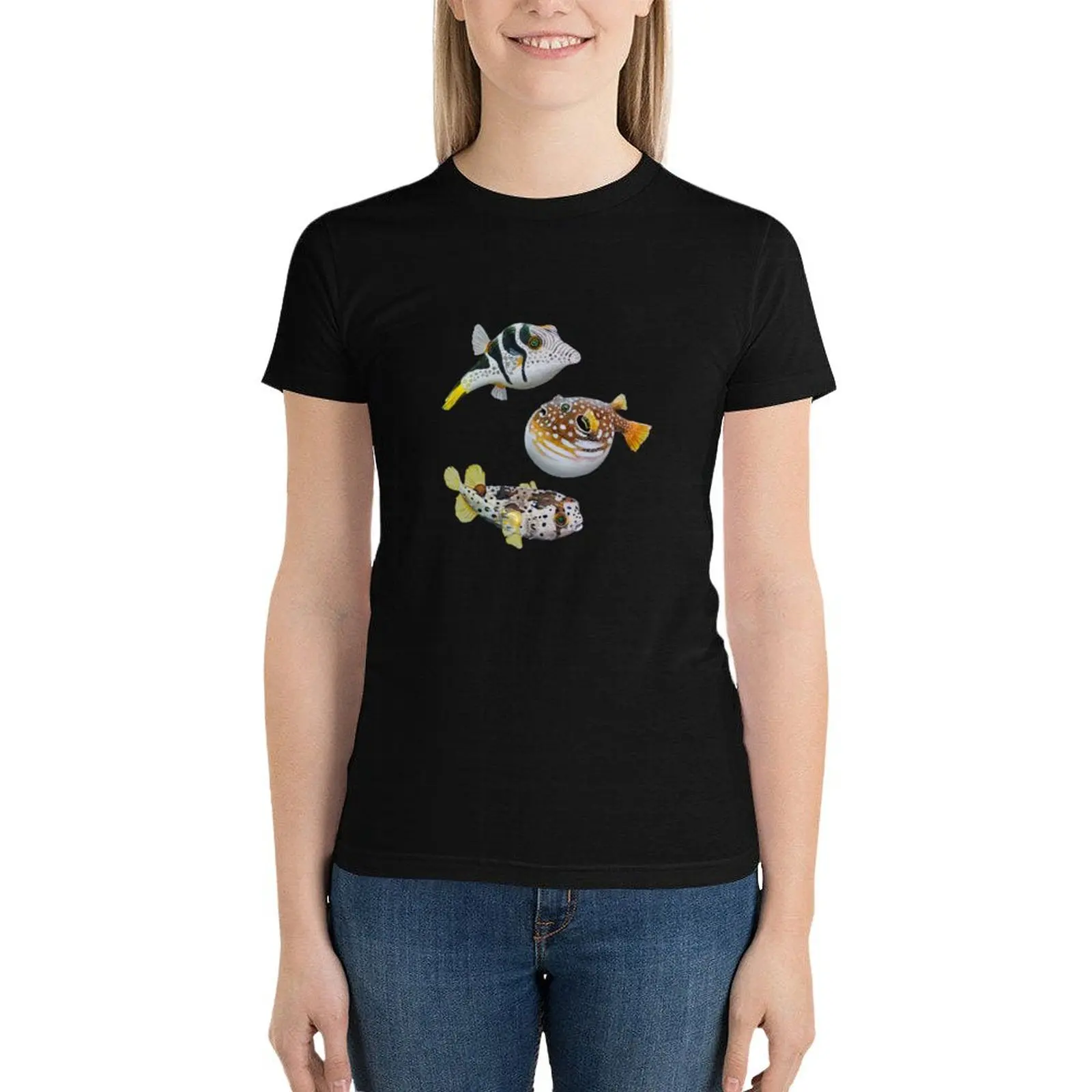 Puffer Party T-Shirt kawaii clothes female T-shirt Women