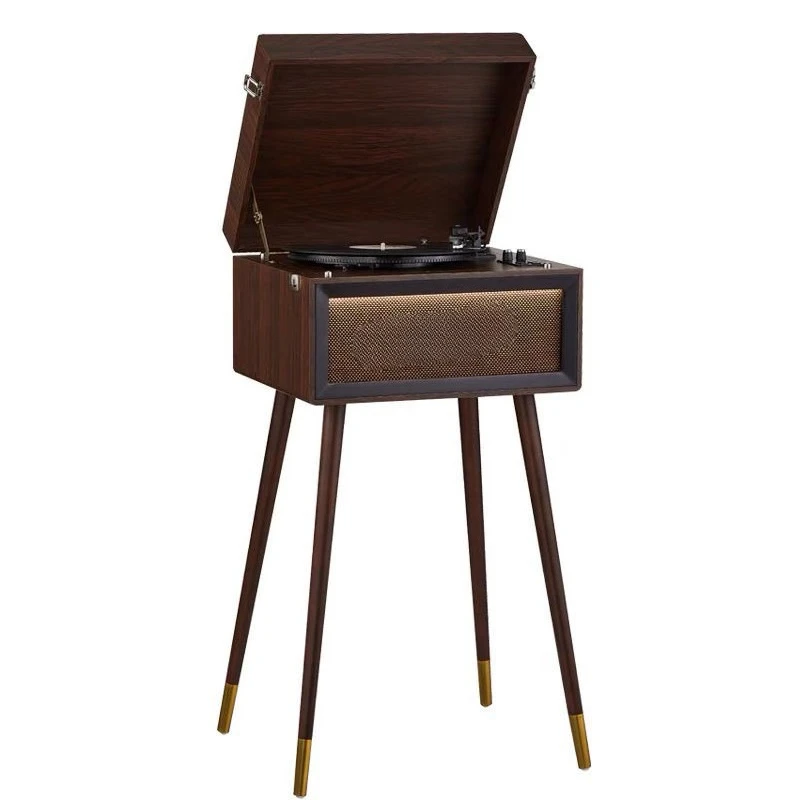 Vinyl record player, phonograph, stereo, bluetooth radio all-in-one machine, light luxury home ornament