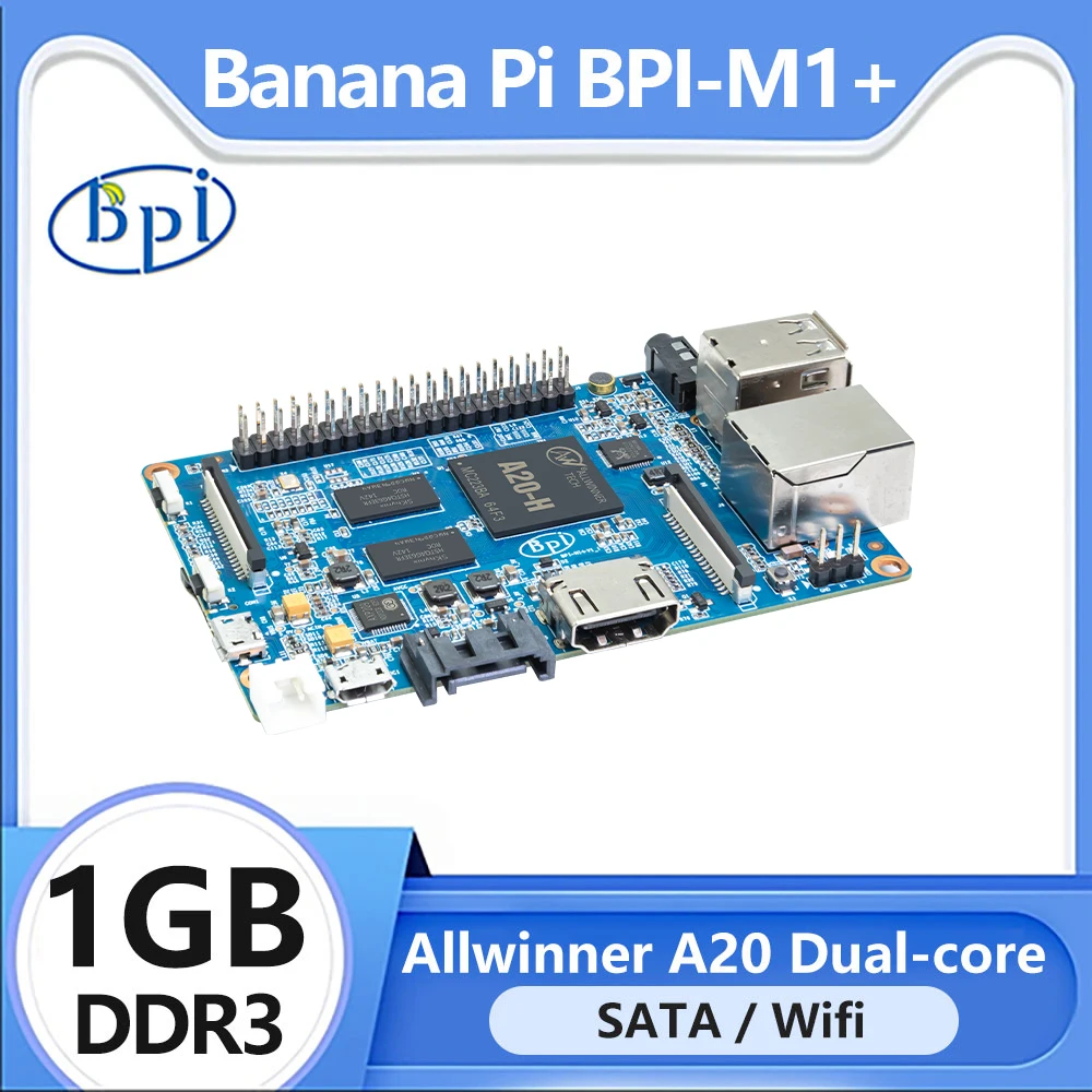 Banana Pi BPI-M1+  Allwinner A20 Dual-core Single Board Computer Open Source Hardware