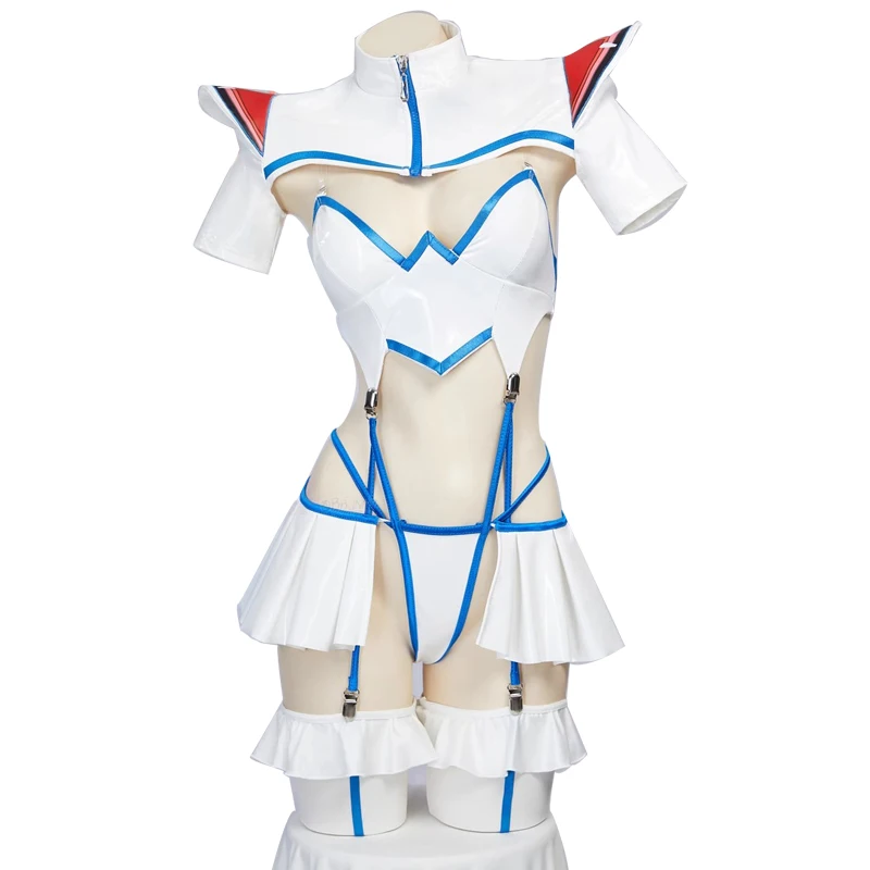 

Anime Kill La Kill Satsuki Kiryuin Cosplay Costume Women Sexy Leather Bodysuit Gloves Sock Suit Halloween Carnival Party Clothes