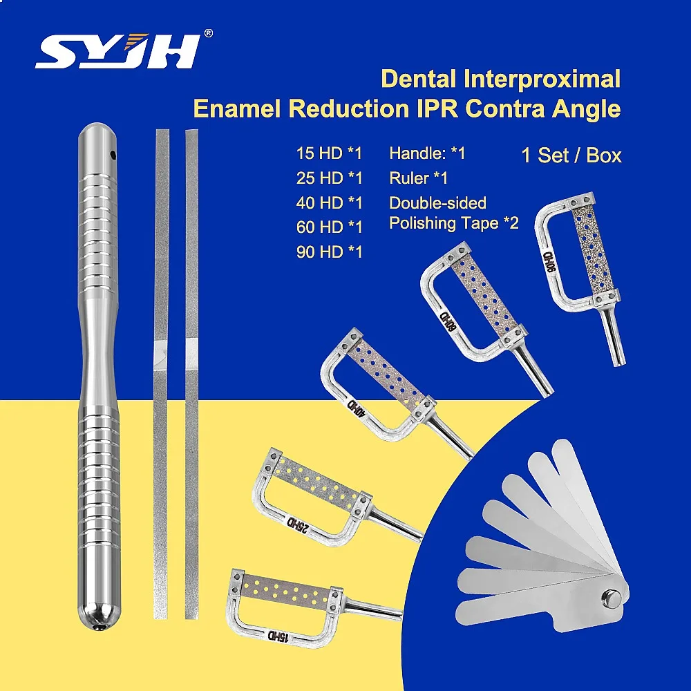 Dentals Orthodontic Interproximal Enamel Reduction Automatic Strip Set Double Sided Handle Dentistry Instrument Tools