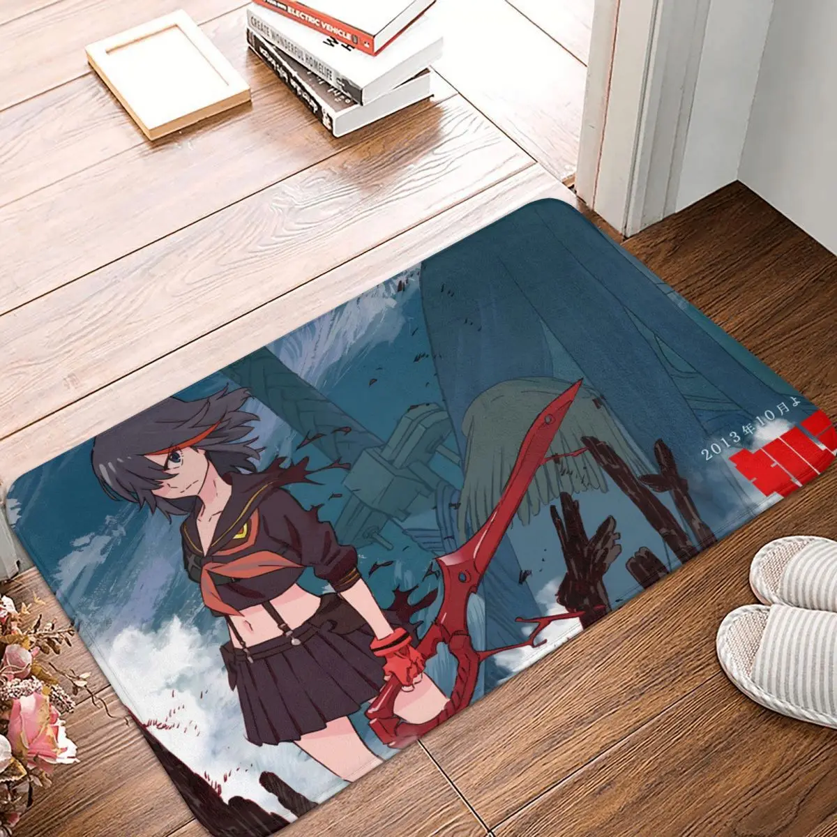 Kill la Kill Anime Bathroom Non-Slip Carpet Ryuko Matoi Cool Bedroom Mat Welcome Doormat Home Decoration Rug