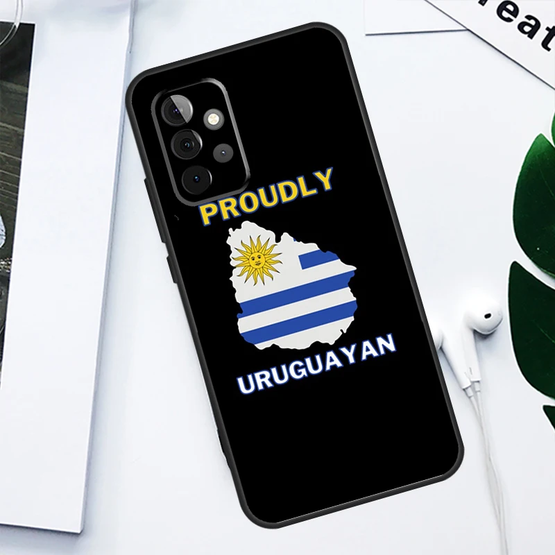 Uruguay Flag Phone Case For Samsung Galaxy A34 A54 A14 A53 A73 A13 A23 A33 A51 A71 A12 A22 A32 A52 Cover