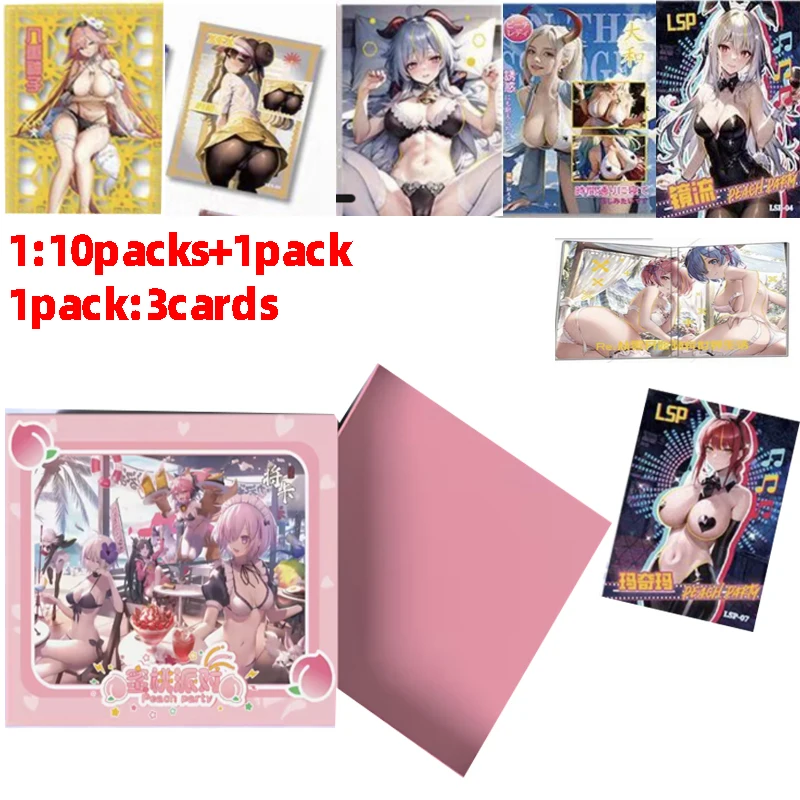 2023 Newest Goddess Story Peach Party Cards  Games Girl Party Swimsuit Bikini Feast Booster Box Doujin Toys And Hobbies Gift