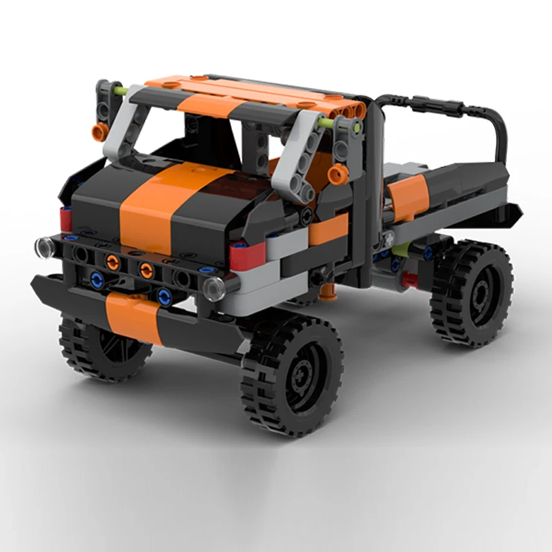 City Car Model MOC Building Bricks Rusty Unimog Off-Road Vehicle Modular Technology Children Holiday Gifts Assemble Toys Suit