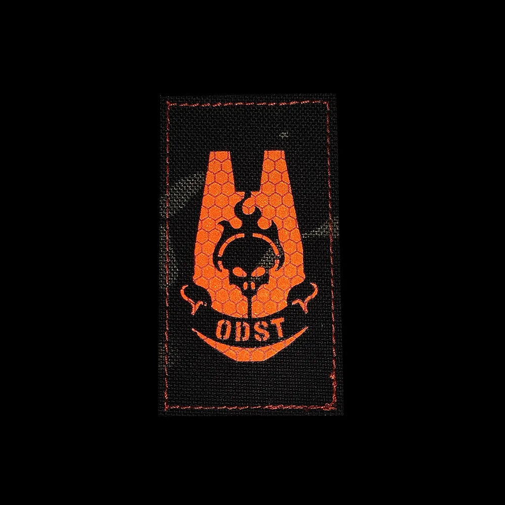 HALO ODST  Embroidered Patches with Hook Backing for Clothes Tactical Patch Backpack Morale Badges  Appliques for Clothing