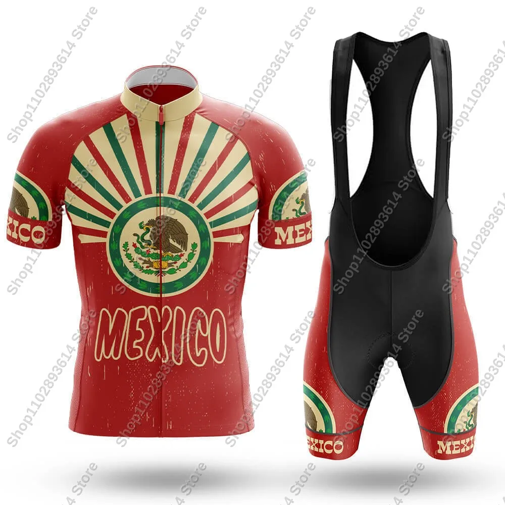 2025 Magical Mexico Team Cycling Jersey Set Short Sleeve Summer Clothing Road Bike Shirts Suit Bicycle bib Shorts MTB Maillot