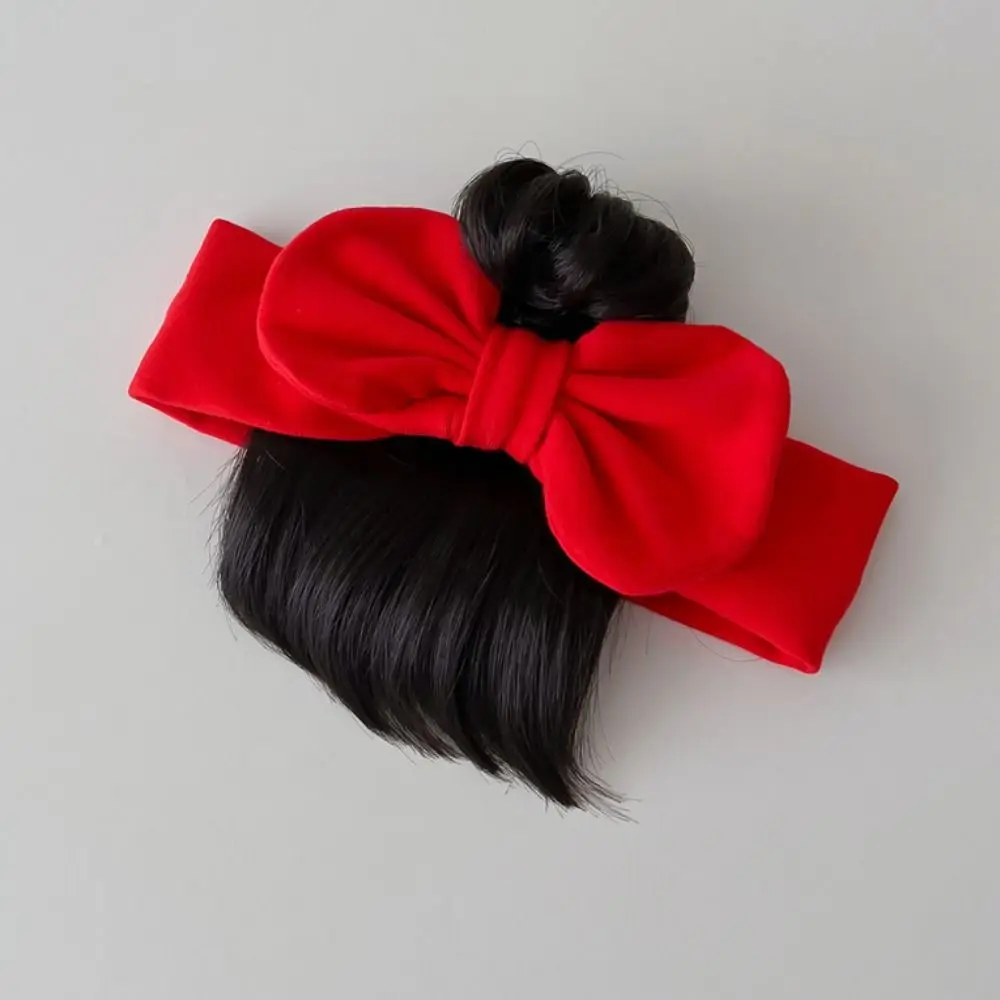 

Детские ленты для волос с бантом, парик, милый пушистый детский шиньон, дышащая реалистичная челка, шиньоны, повязка на голову, реквизит для фотосъемки