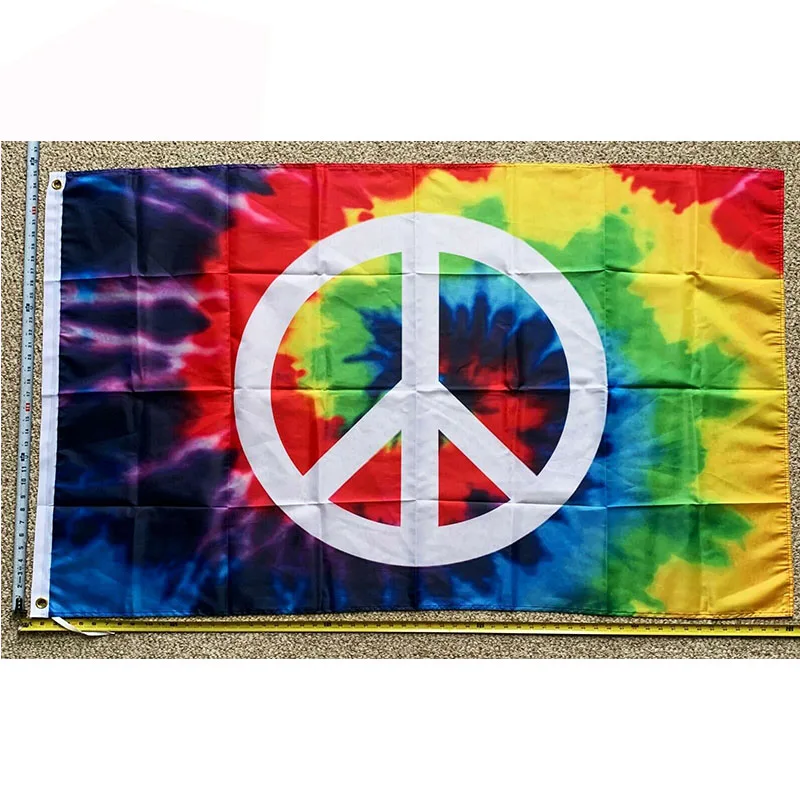 

Peace Flag FREE SHIPPING Hippie RB Happy Beer Party Trump Funny Cool Sign USA 3x5' yhx0167