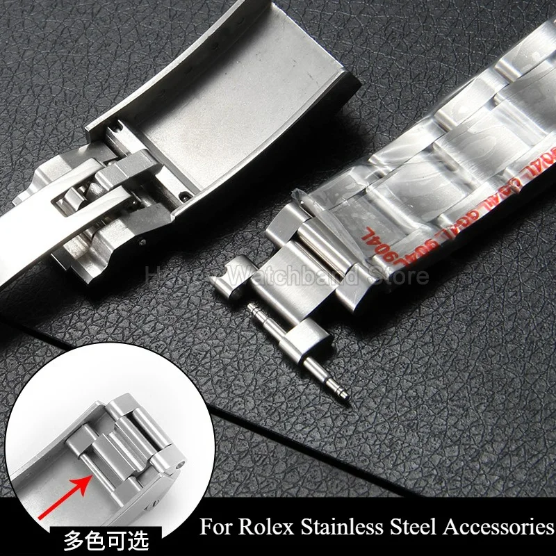 Watchband Tail Section Perfectly Match Oyster Fold Clasp for Rolex Yacht-Master GMT-Master Premium Quality End Piece 9x16mm