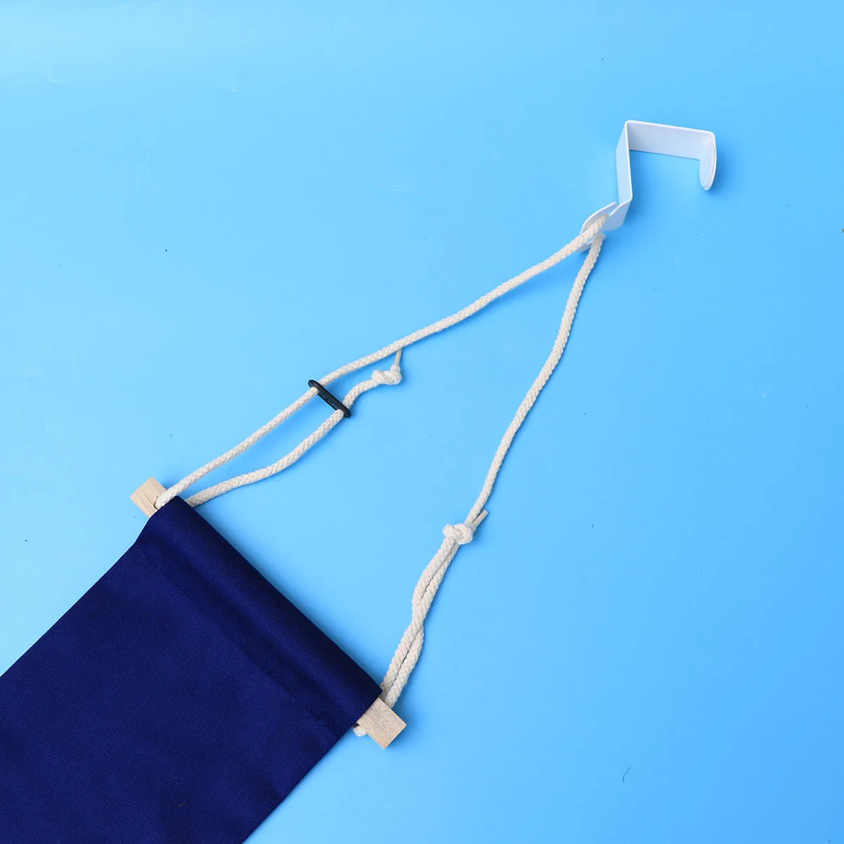 

Adjustable Office Foot Hammock Dark Blue Foldable Under Desk Footrest Comfortable Eco Friendly for Home Office Outdoors