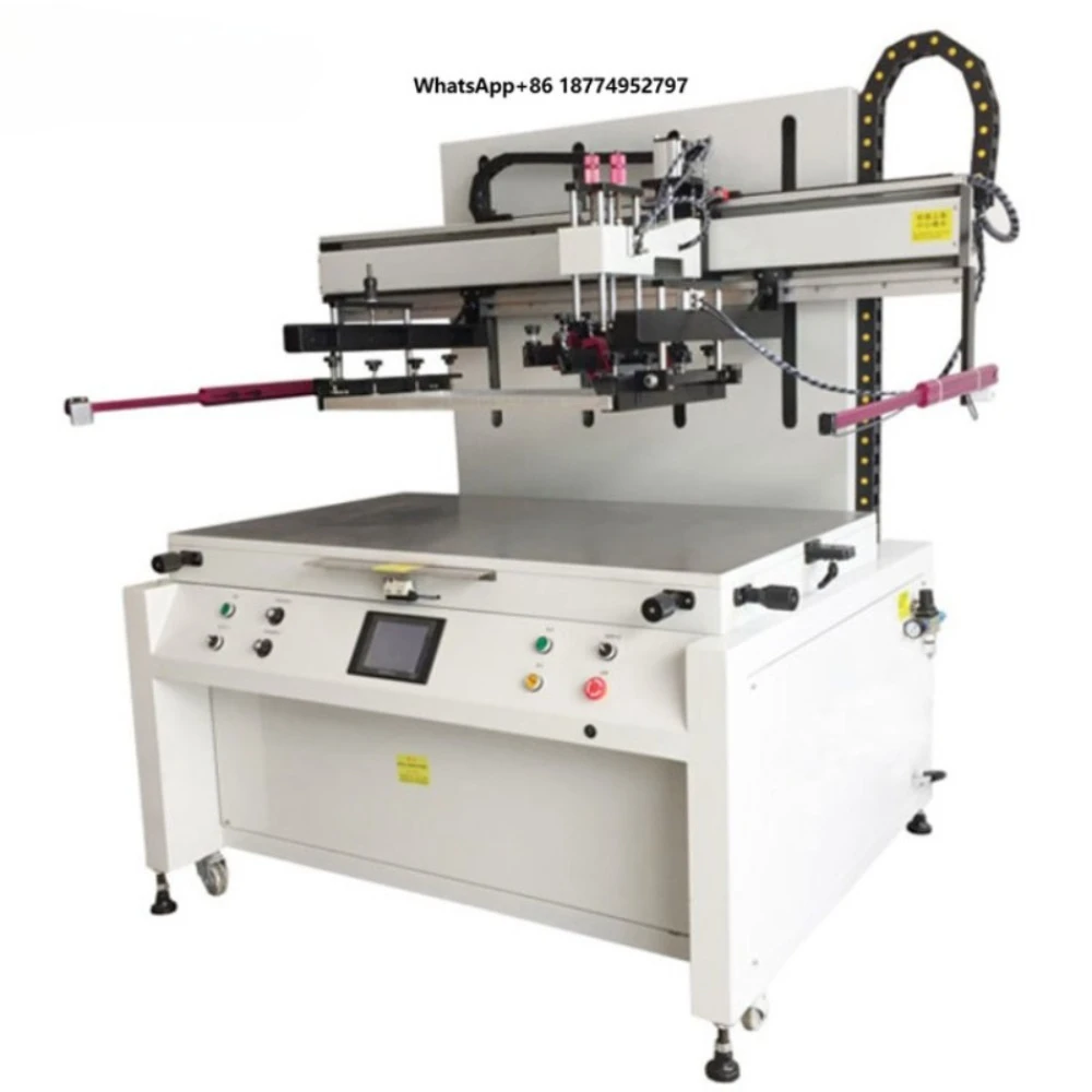 High Precision Electric Maquinaria Flatbed Silkscreen Machine Large Format Silk Screen Printing Machine