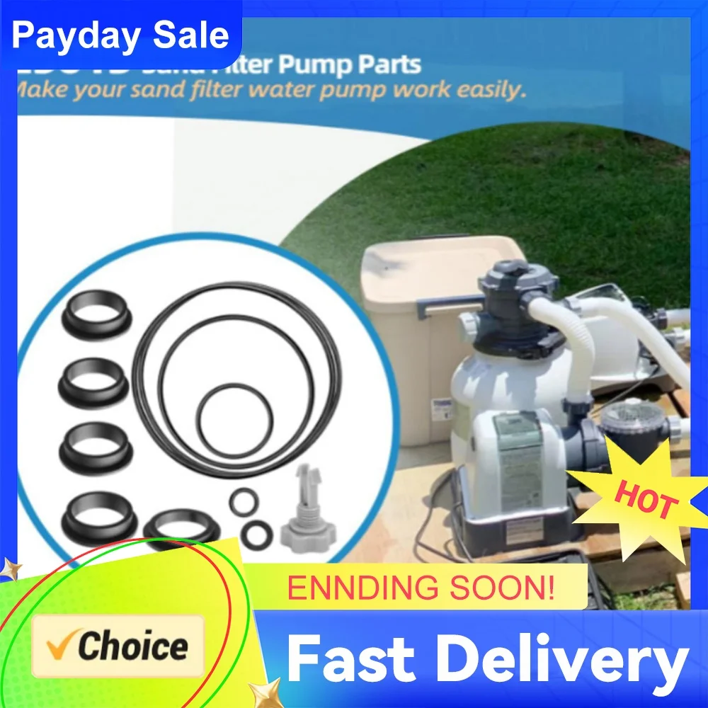 Sand Filter Pump Seal Gasket Parts Air Release Valve & O-Rings Compatible with Intex Sand Filter Pumps