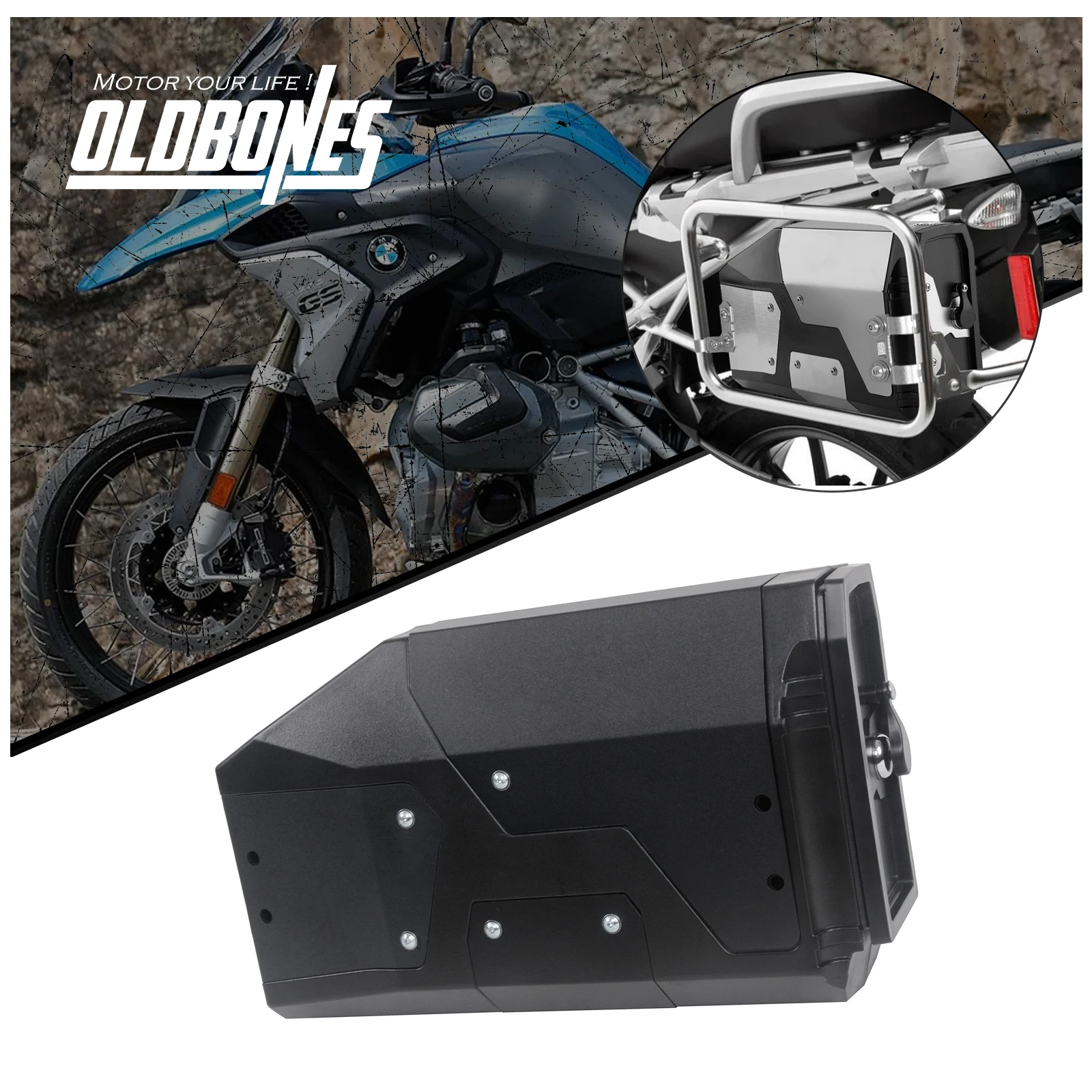 For CFMOTO 800MT For BMW R1250GS R1200GS For Adventure 2004-2025 Motorcycle Decorative Toolbox Tool Box Side Bag 4.2L