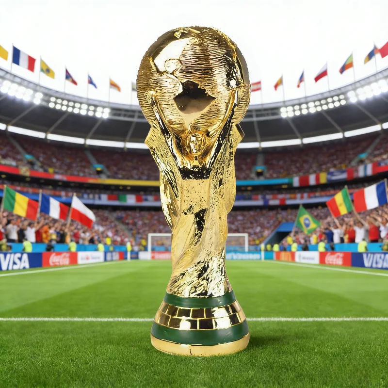

3D Creative Golden Resin Football Trophied Champions Soccer Trophies Resin Toys Decor Ornament Football Fan Gift Home Craft