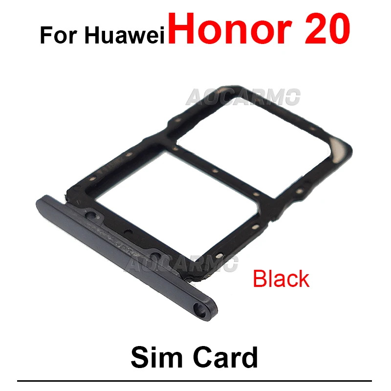 1Pcs For Huawei Honor 20 Pro 20Pro SIM Card Tray Slot Holder Replacement Parts