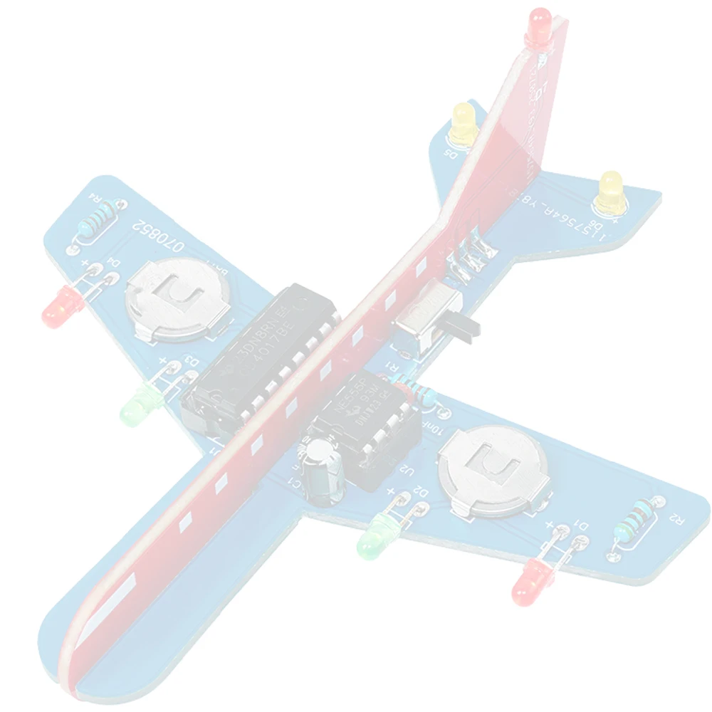 LED تدفق ضوء نموذج طائرة لتقوم بها بنفسك عدة إلكترونية الجذعية التعليم لحام ممارسة مشروع هواية المبتدئين