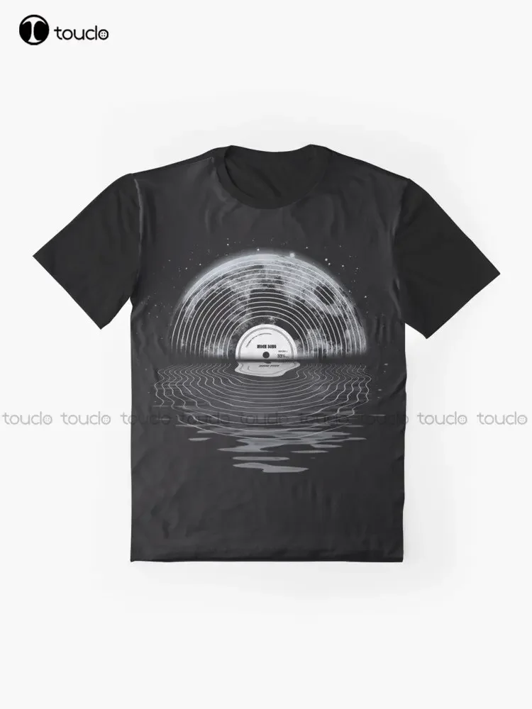 Moon Song Graphic Music Space T-Shirt Custom Aldult Teen Unisex Digital Printing Tee Shirts Custom Gift Xxs-5Xl Streetwear