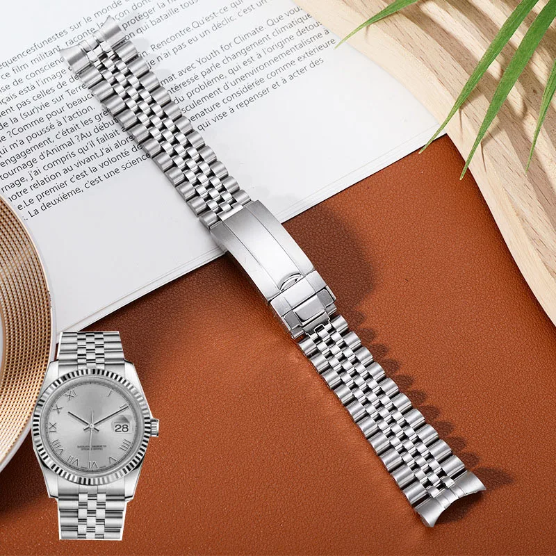 

For Rolex Sub GMT Yacht Daytona Men Watch Strap Luxury Bracelet Mod Parts Replacement Accessories 20mm Jubilee Watch Bracelet