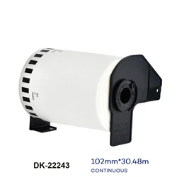 compatible 2 rolls DK-22243 102mm x30.48m label roll tape dk-2243 dk2243 for label printer sticker dk22243