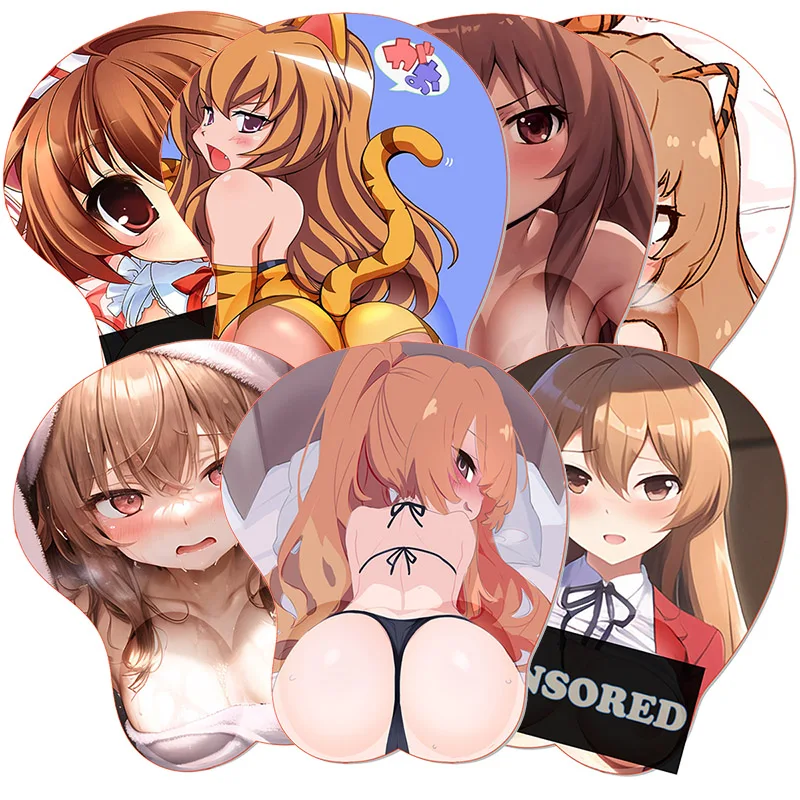 

Cute OPPAI Mouse Pad T_Toradora! Mousepad Anime Silicone 3D Boob Wrist Rest MousePad Sexy Taiga Aisaka Hentai Mouse Mat