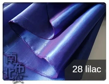 Laser Phantom Satin Sun Reflective Fabric Fashion By The Meter for Dresses Curtains Sewing Thin Upholstery Textile Smooth Purple