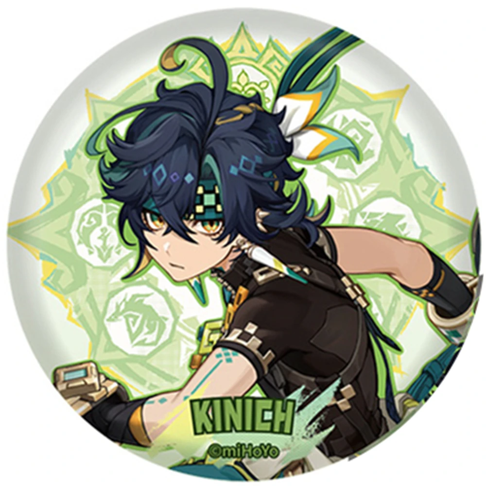 58 مللي متر لعبة جينشين إمباكت كينيش تيرن فاير هانت كاتشينا مولاني يوميميزوكي ميزوكي كوسبلاي زي شارة دبوس SPTE صفيح بروش #4