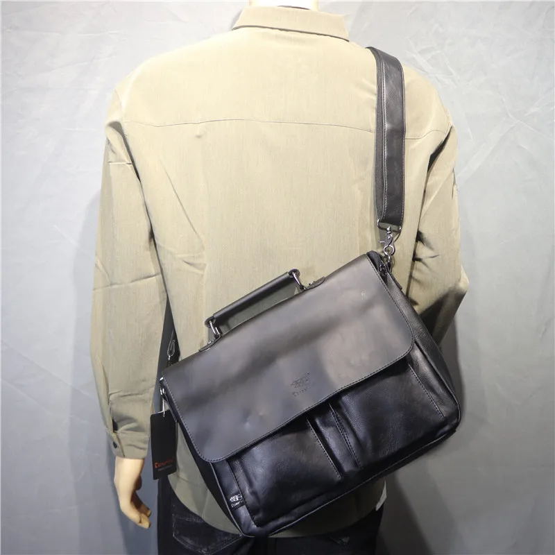 ThreeboxFashion-Bolso de mano de estilo japonés para hombre, bandolera Retro, informal, a la moda