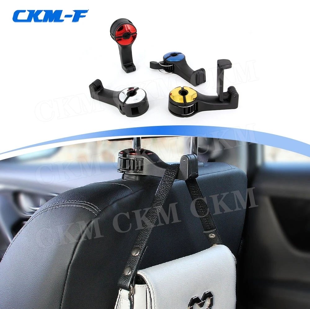 2 in 1 Car Headrest Hook Phone Car Holder Car Hanger Portable Seat Back Hanger Storage Hook Phone Holder Auto Fastener Clip