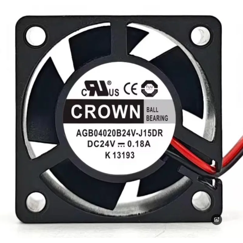 New Cooler Fan for CROWN AGB04020B24V-J15DR 24V 0.18A 4020 Inverter Cooling Fan 4cm 40 * 40 * 20mm