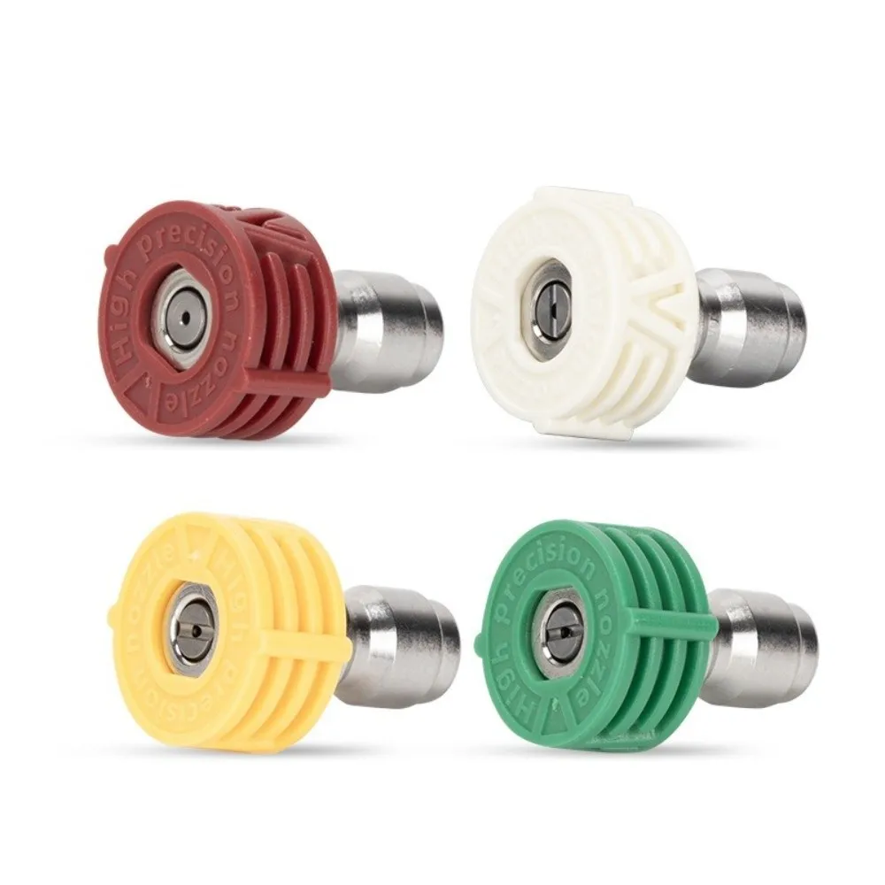 Rotating Nozzle Stainless Steel 0 15 25 40Degree Rotary Spray Jet Tip 1/4'' Quick Connect Spray Head Garden