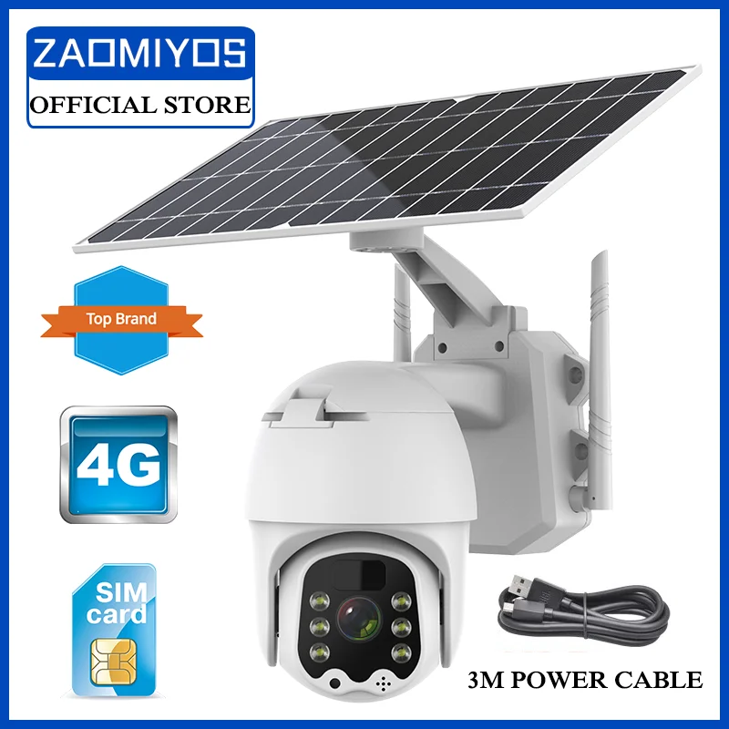 

Беспроводная PTZ-камера ZAOMIYOS, 4G, LTE, FDD, GSM