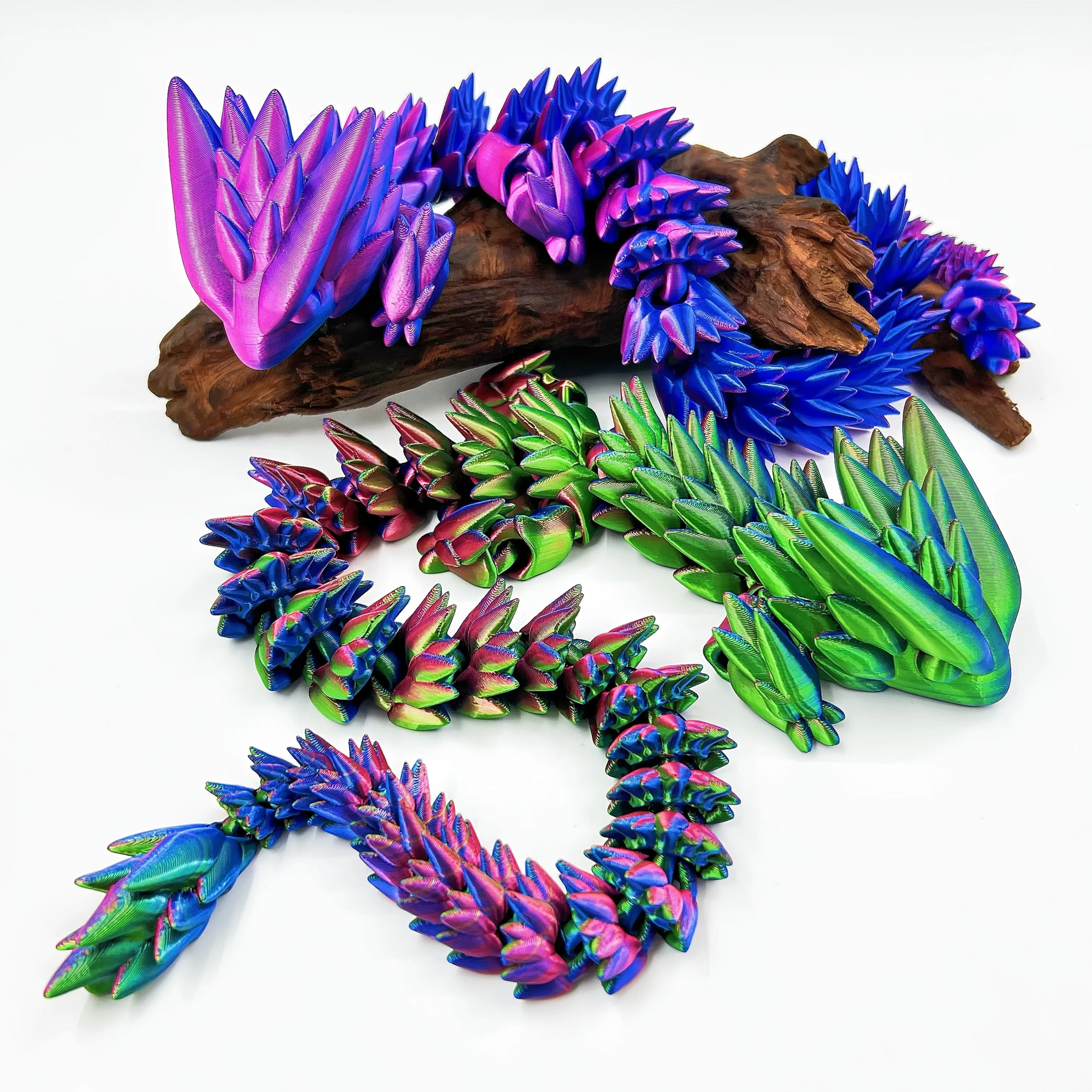 

3D printed 53cm Dragon Emperor model statue, ideal Christmas gift, office and room desktop home decoration statue