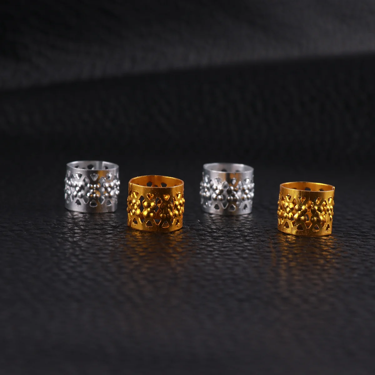 

150 pcs Braid Rings Metal Cuffs For Braiding No Tools Needed Thin Styling Accessories Hair Jewelry Rings Hair Cuffs