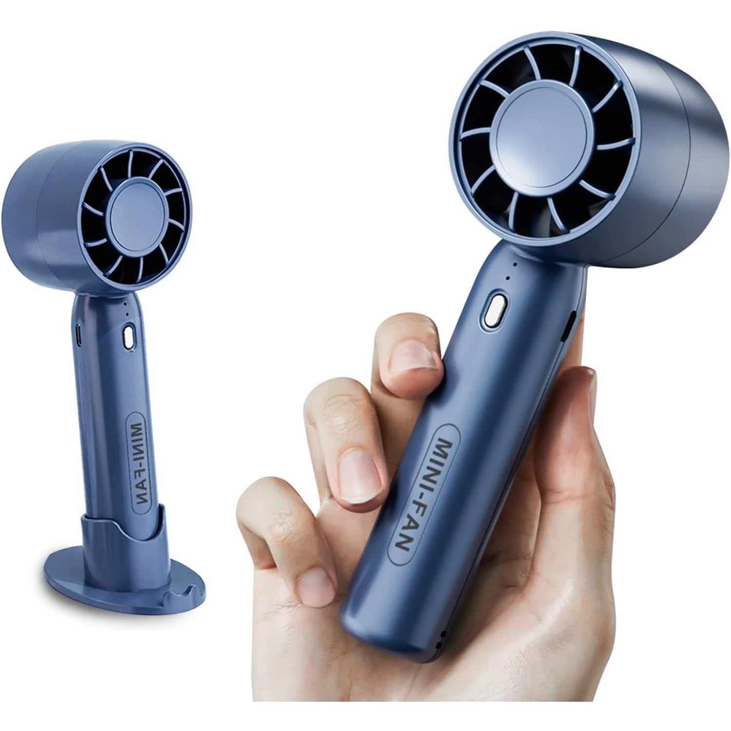 Mini Dual Mode Handheld Desktop Fan Portable Pocket Air Cooler High Speed Strong Wind Ultra Lightweight Long Runtime Battery