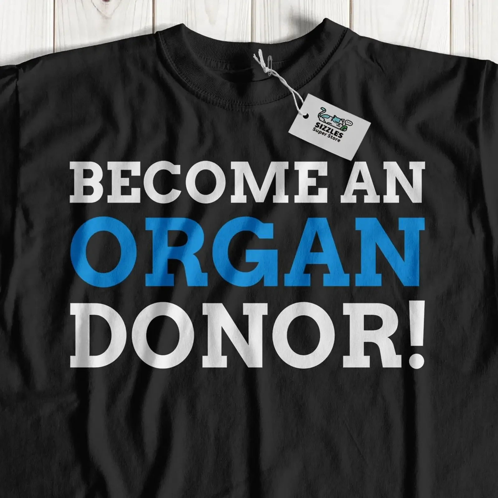 Become An Organ Donor Funny T Shirt TransplanT Life Saver Ideas vintage Washed Top For Everyday Wear streetwear Slightly