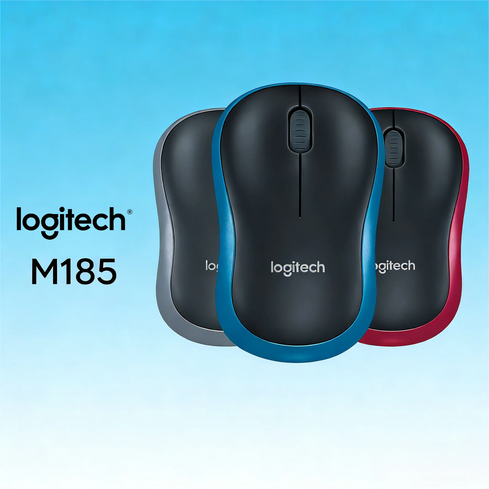 

Logitech M185 | Wireless Mouse, USB & Left-Handed Friendly