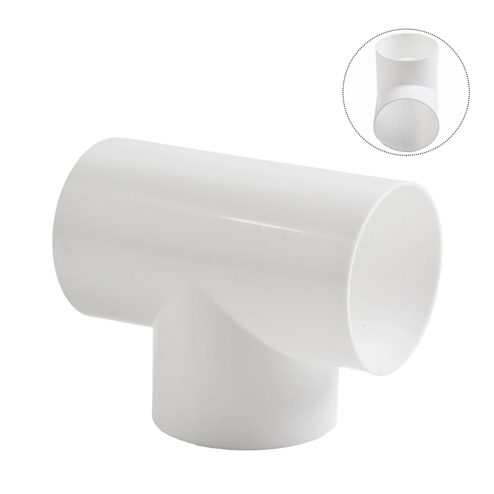 4in ABS مجاري الفاصل موصل T/Y الشكل لمروحة النازع وأنابيب التهوية مانعة للتسرب لتوزيع تدفق الهواء الآمن #1