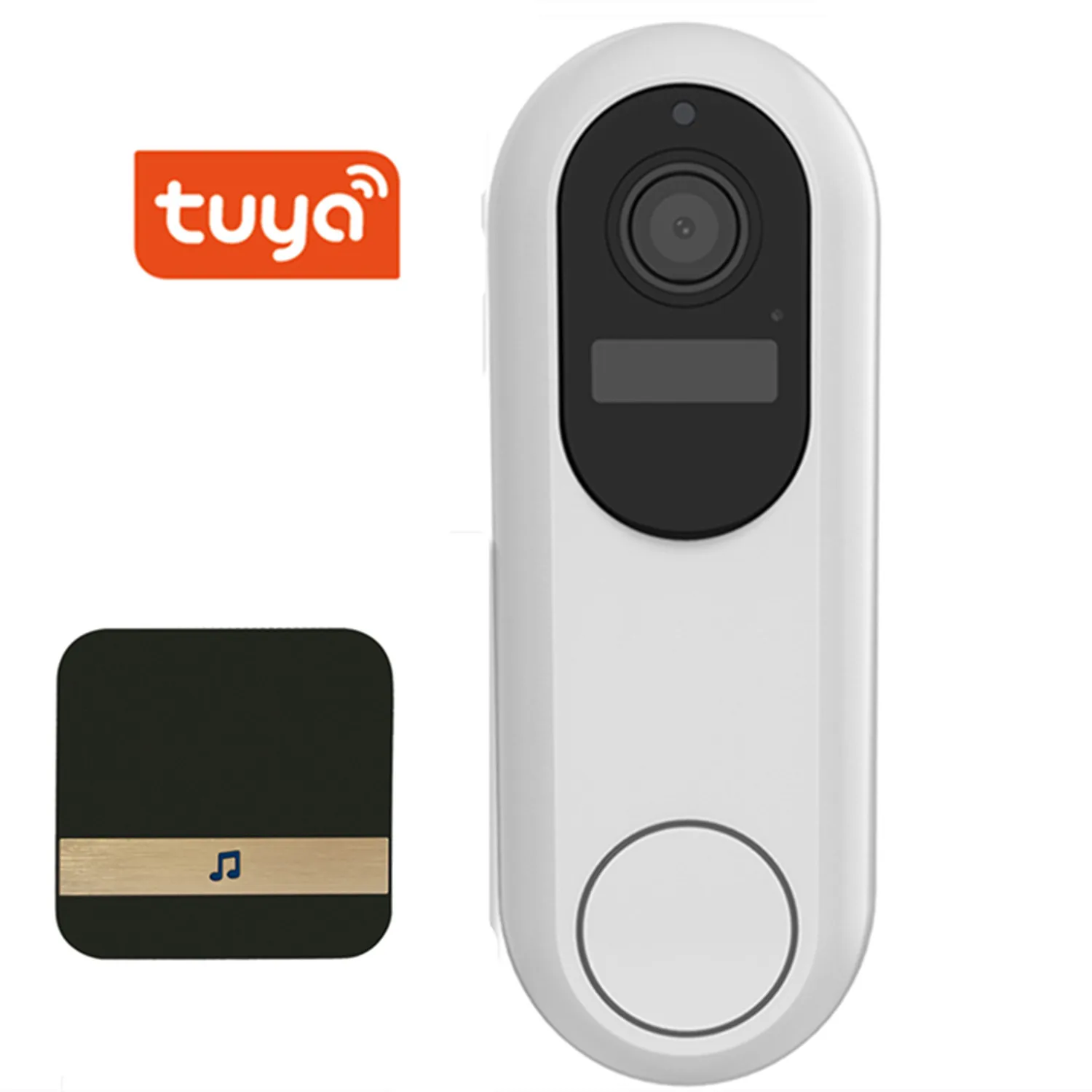 2MP 1080P T31 Tuya Battery Power WIFI IP Doorbell Visual Video Door Phone Long Time Standby Intercom Door Entry Peephole Viewer