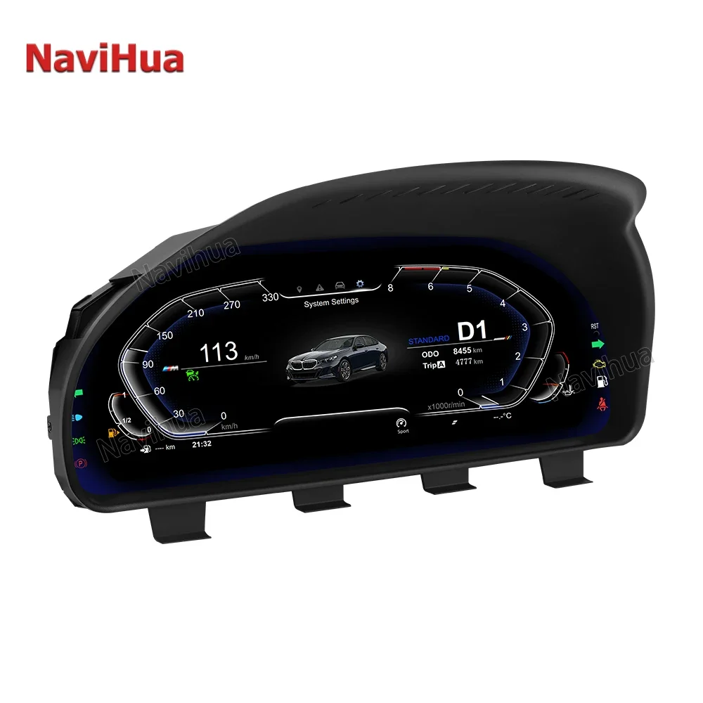 NaviHua LCD Dashboard Panel Virtual Digital Instrument Cluster For BMW 5 Series F10 Auto Meter Cluster Speedometer Old To New