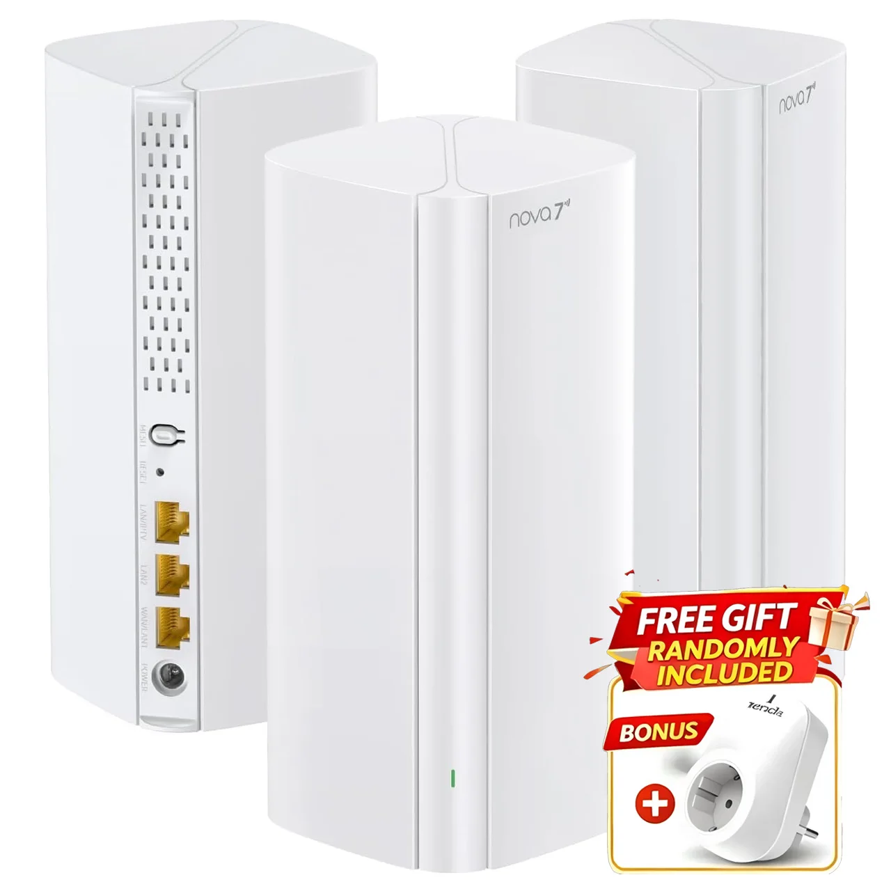 Tenda BE3600 WiFi7 Mesh System ME3 Pro Wireless Router Dual-Band WAN LAN Wi-Fi7 Mesh Wifi Range Extender WIFI7 Network Repeater