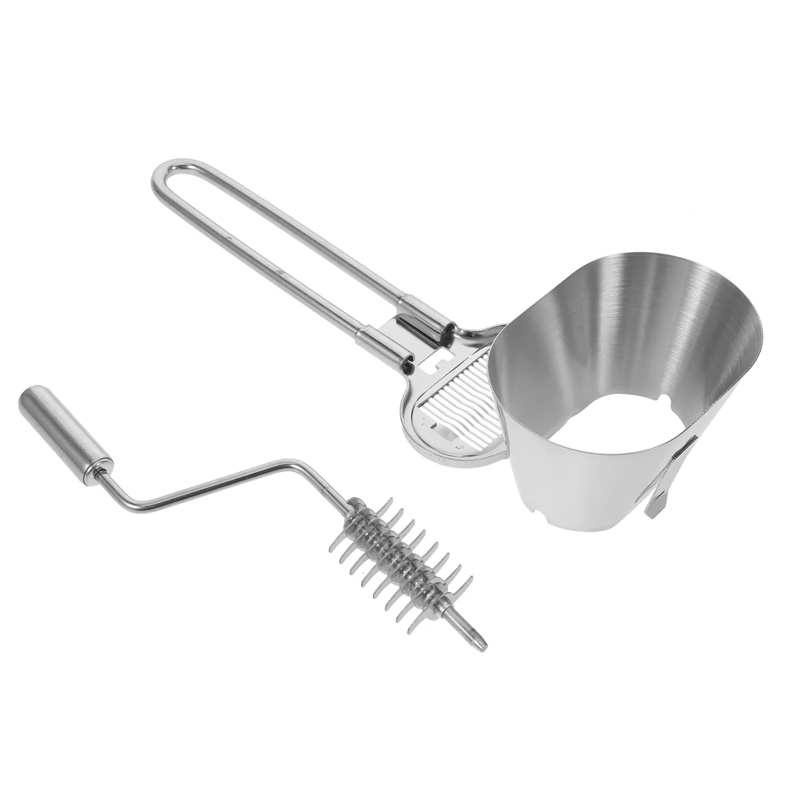 Portable Hand Crank Mini Chopper Stainless Steel Blades for Herbs Parsley Vegetables Spices Salad Prep Roller Mincer Kitchen