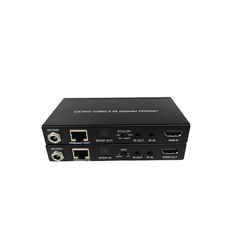 

In stock In stockHDMI2.0 4K60 Extender with ARC Supports Bi-directional PoE Support IR Control 40m/70m