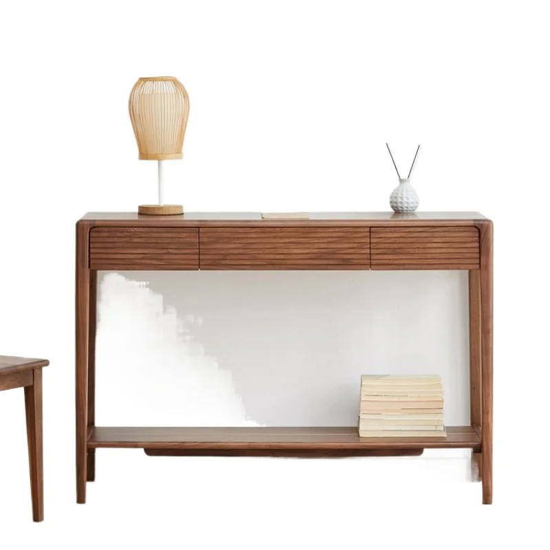 الجوز الأسود الخشب وحدة التحكم الجداول الشمال صغيرة الحجم شقة مدخل وحدة التحكم الجداول أثاث غرفة المعيشة الحديثة ميسا JTC