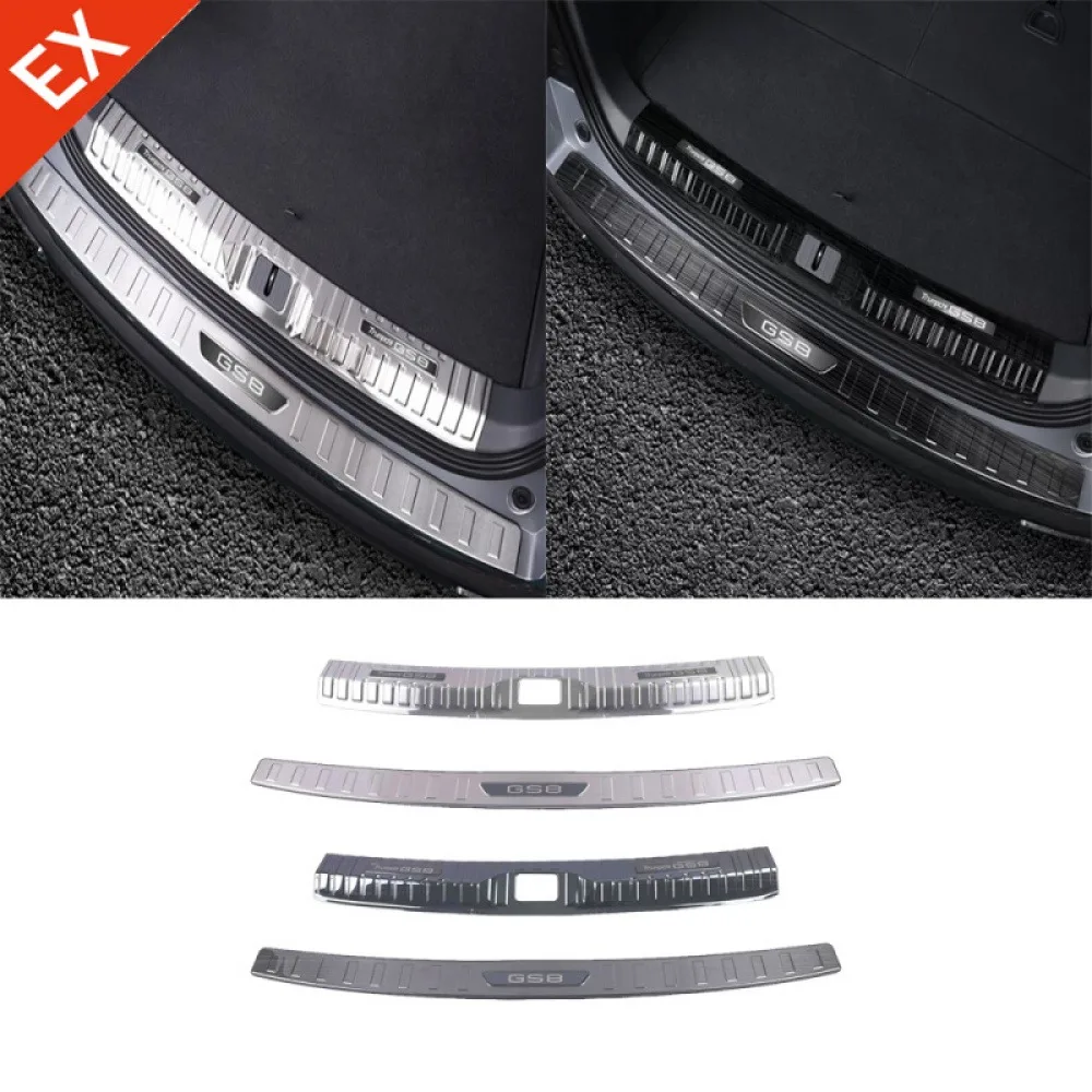

For Trumpchi GAC GS8 Stainless Black Silver Car Rear Trunk Protector Plate Anti Hit/Dust Sill Cover Accessories 2023-2024