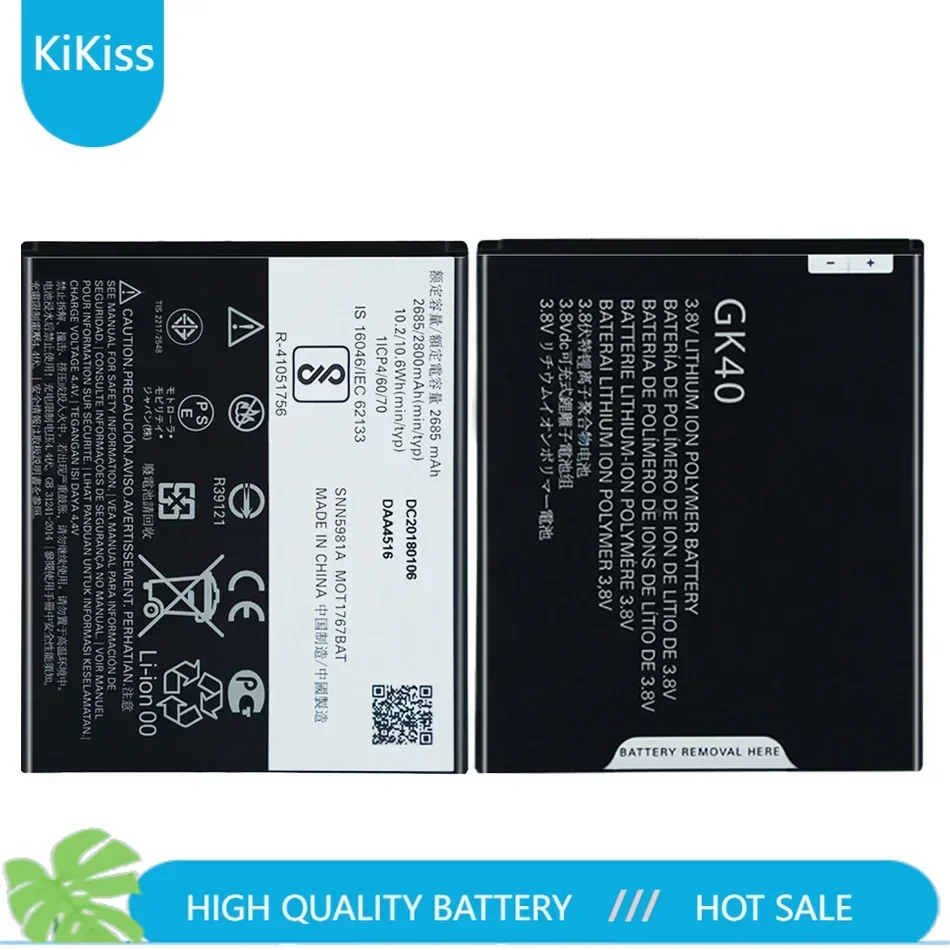 Battery  GK40 2800mah  G4Play For Motorola Moto G4 Play E4 XT1766 XT1607 XT1609 XT1600 MOT1609BAT SNN5976A GK 40 Bateria